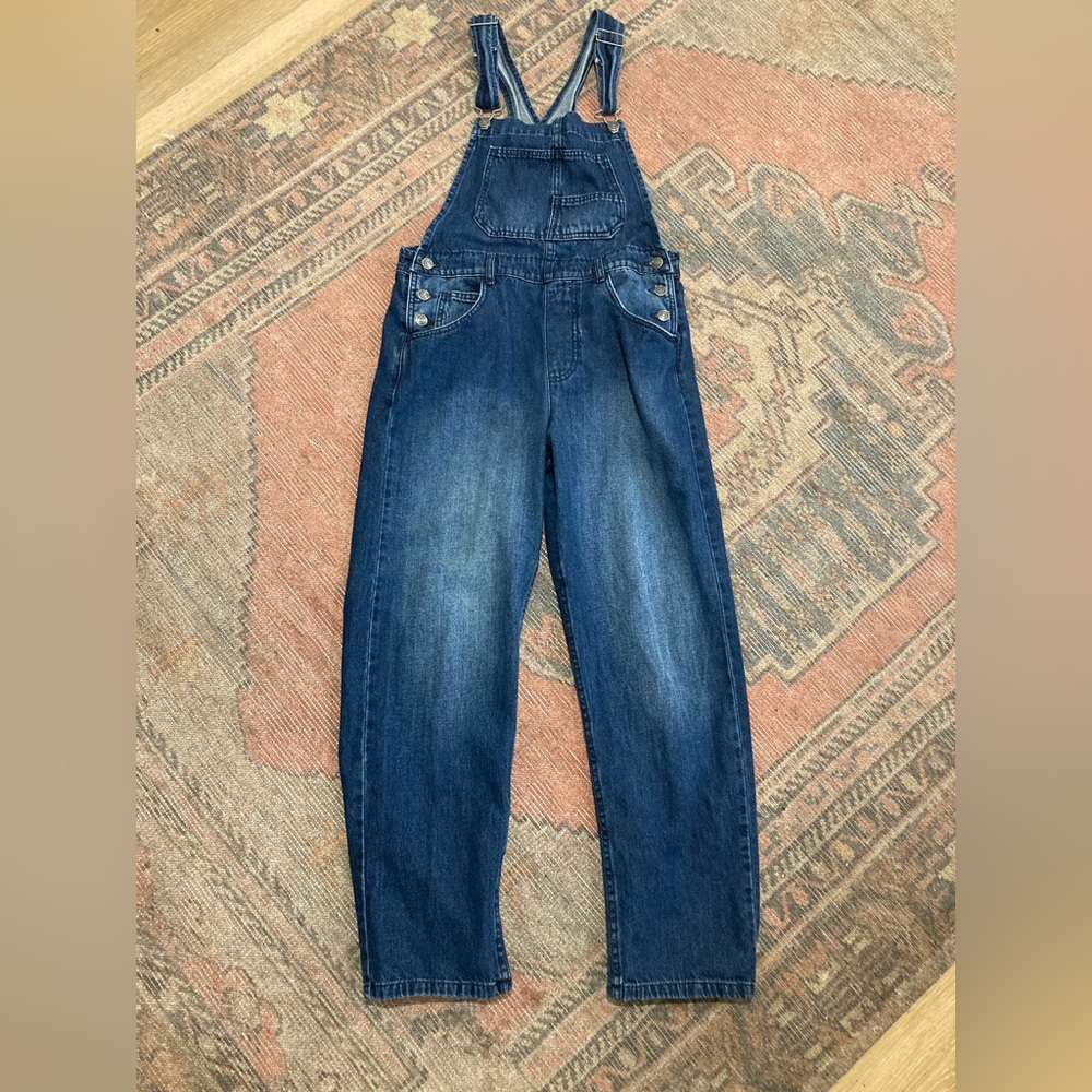 Free People Ziggy Jeans Denim Overalls Size S, Color Inky indigo sold out